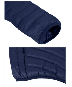 Veste d'hiver pour homme, logo personnalisé OEM, légère, sportive, rembourrée, à capuche, veste matelassée isolée, livraison DDP - Product Image 5