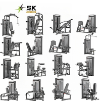 Equipo de Gimnasio con Pesas SK, Juego Completo con Pila de Pesas de 160 kg, Máquinas de Entrenamiento de Fuerza Comerciales para Gimnasios, Hoteles y Clubes