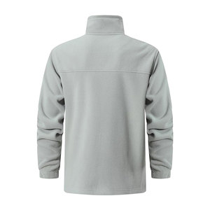 240g Customized Colors Polar Fleece Jacket Thick Thermal <b>Mid</b>-<b>Layer</b> Autumn Workwear OEM Wholesale Full-Zip Embroidery Front - Product Image 2