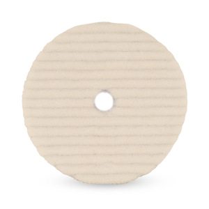 Tampon de polissage en laine blanche Clayton Car Care de 5 pouces (CL-WCF5) spécial pour polisseuse orbitale - Product Image 2