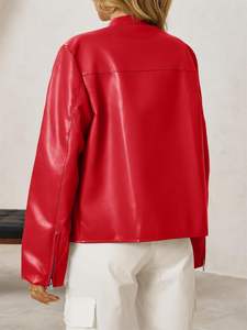 Vestes d'hiver en cuir véritable de peau de mouton pour femmes |   Veste en cuir pour femme, dernière tendance, disponible en grande quantité, personnalisable - Product Image 2