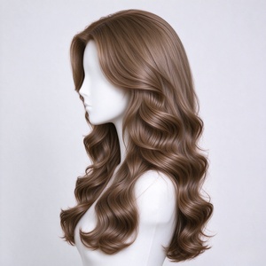 Brown Wave Human Hair Wig Long Lob Straight to Wave Lace Front Wig Natural Looking Daily Wear - Product Image 4