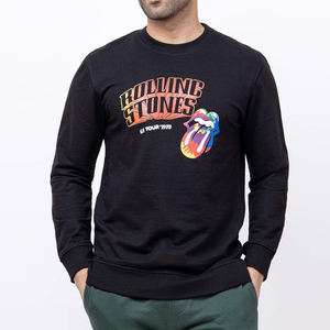 Sportar International's High Quality Custom Design Men's <b>Black</b> Pullover <b>Sweatshirt</b> Front and Back Printed for Winter - Product Image 2