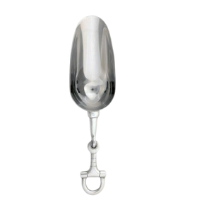 Cuillère à glace en acier inoxydable argenté brillant facile à nettoyer Outils de barre de poignée moulés en feuille d'or Poignée en métal portable - Product Image 4