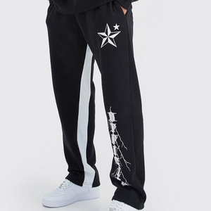 Ensemble de survêtement de luxe personnalisé en molleton 100 % coton, coupe régulière, style streetwear, couleur unie, pour l'hiver, avec cordon de serrage, idéal pour la gym et le fitness - Product Image 2