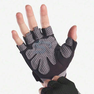 Guantes de gimnasio de medio dedo para mujer, guantes transpirables para entrenamiento, guantes deportivos con logotipo personalizado para levantamiento de pesas, culturismo - Product Image 6