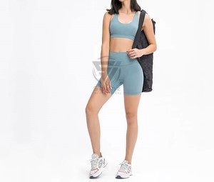 Shorts Deportivos para Mujer, para Gimnasio, Yoga, Entrenamiento, Running, 100% Poliéster, Cintura Media, Transpirables, Ecológicos, Tallas Grandes, Cintura Elástica - Product Image 3