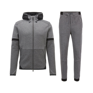 Chándal de chándal con logotipo personalizado para hombre, chándal de otoño, chándal OEM con sudaderas con capucha y chándales para correr - Product Image 1