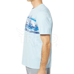 เสื้อยืดลำลองผู้ชาย ผ้าฝ้ายใยไผ่ ขายส่ง สกรีนโลโก้ได้ แบบเรียบ พิมพ์ลายเท่ ระบายอากาศ แห้งเร็ว คอกลม - Product Image 4