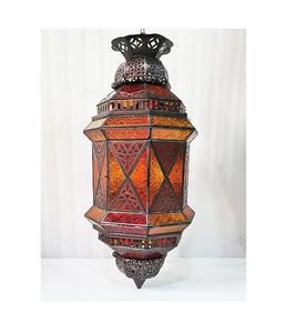 Lanterne suspendue décorative en fer de conception unique avec lanterne en verre de taille personnalisée de la meilleure qualité de l'Inde - Product Image 5