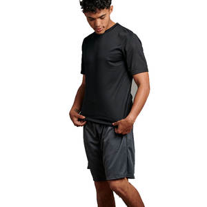 เสื้อยืดคอกลมแขนสั้นสำหรับผู้ชายไซส์ใหญ่พิเศษเสื้อยืดครอปผ้าฝ้าย100% ระบายอากาศ - Product Image 3