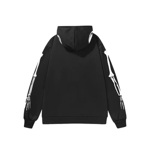 Oem Letter Print Hoodie, Cool <b>Hoodies</b> For <b>Men</b>,custom Graphic Printed Heavyweight Oversized Pullover Crop Top Streetwear Hoodie - Product Image 2
