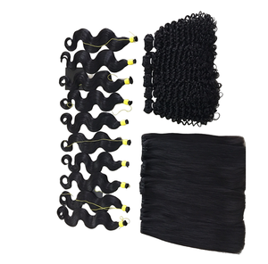 Vente en gros d'extensions de cheveux Remy vietnamiennes naturelles de haute qualité, tissage double ligne droite/ondulé/bouclé, cheveux humains bruts - Product Image 1