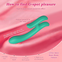 Doppelkopf-Vibrator aus Flüssigsilikon, USB-Aufladbar, 10 Modi, Leise, Wasserdicht, Starke Vibration, Erwachsenen-Spielzeug