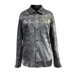 OEM Vente en gros Collège Logo personnalisé Col carré Manteau brodé Bomber Letterman Veste universitaire en cuir pour hommes - Product Image 6