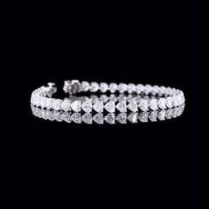 Personalized <b>Diamond</b> Moissanite <b>Bracelet</b> 925 Silver <b>Diamond</b> Jewelry Limited Edition Luxuries Jewelry By ZUBEDA GEMS & JEWELLERS - Product Image 2