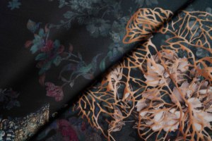 Tessuto personalizzato eco-friendly in seta 100% senza stampa digitale di lusso Charmeuse per la moda abito cuscino biancheria da letto tessuto trasparente - Product Image 2