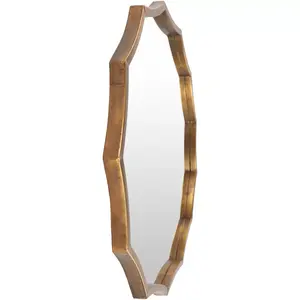 Miroirs décoratifs muraux modernes en métal doré pour le salon et la chambre à coucher. - Product Image 6