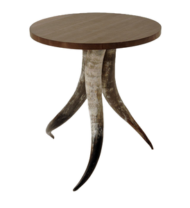 Table basse de luxe en corne de buffle, taille personnalisable, table à manger ronde ou carrée, état neuf - Product Image 2