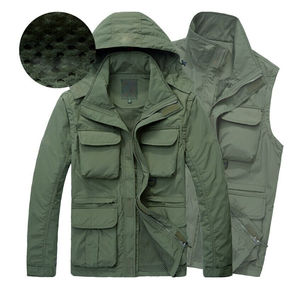Veste d'hiver pour homme imperméable et coupe-vent à capuche, randonnée, camping, équipement de plein air, veste en denim personnalisée - Product Image 4