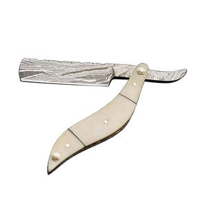 Vente chaude Damas Rasoir De Coiffeur À Bord Droit Salon Qualité Rasoir De Sécurité Jetable À Bord Unique Manche En Bois pour Le Rasage Des Hommes - Product Image 3