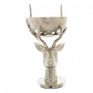 Seau à glace en aluminium nickelé, refroidisseur sur support de cerf, comptoir de bar, décoration de bouteilles de vin et de Champagne, seau de refroidissement - Product Image 1