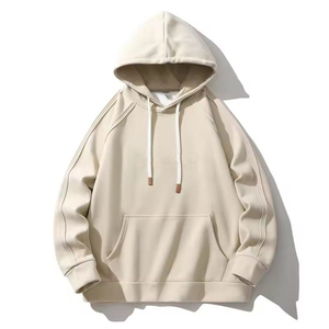 Sudadera con capucha de invierno para hombre, logotipo personalizado, bordado, estampado de soplo de pantalla, patrón sólido, sudaderas sublimadas en blanco, teñido liso - Product Image 3