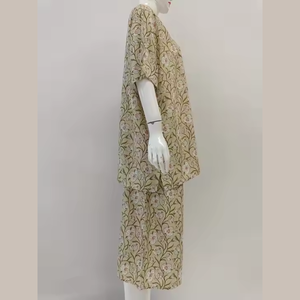 Chemises de nuit brodées de haute qualité pour femmes grandes tailles, longueur genou, ODM, vêtements de nuit d'été pour un usage quotidien - Product Image 5