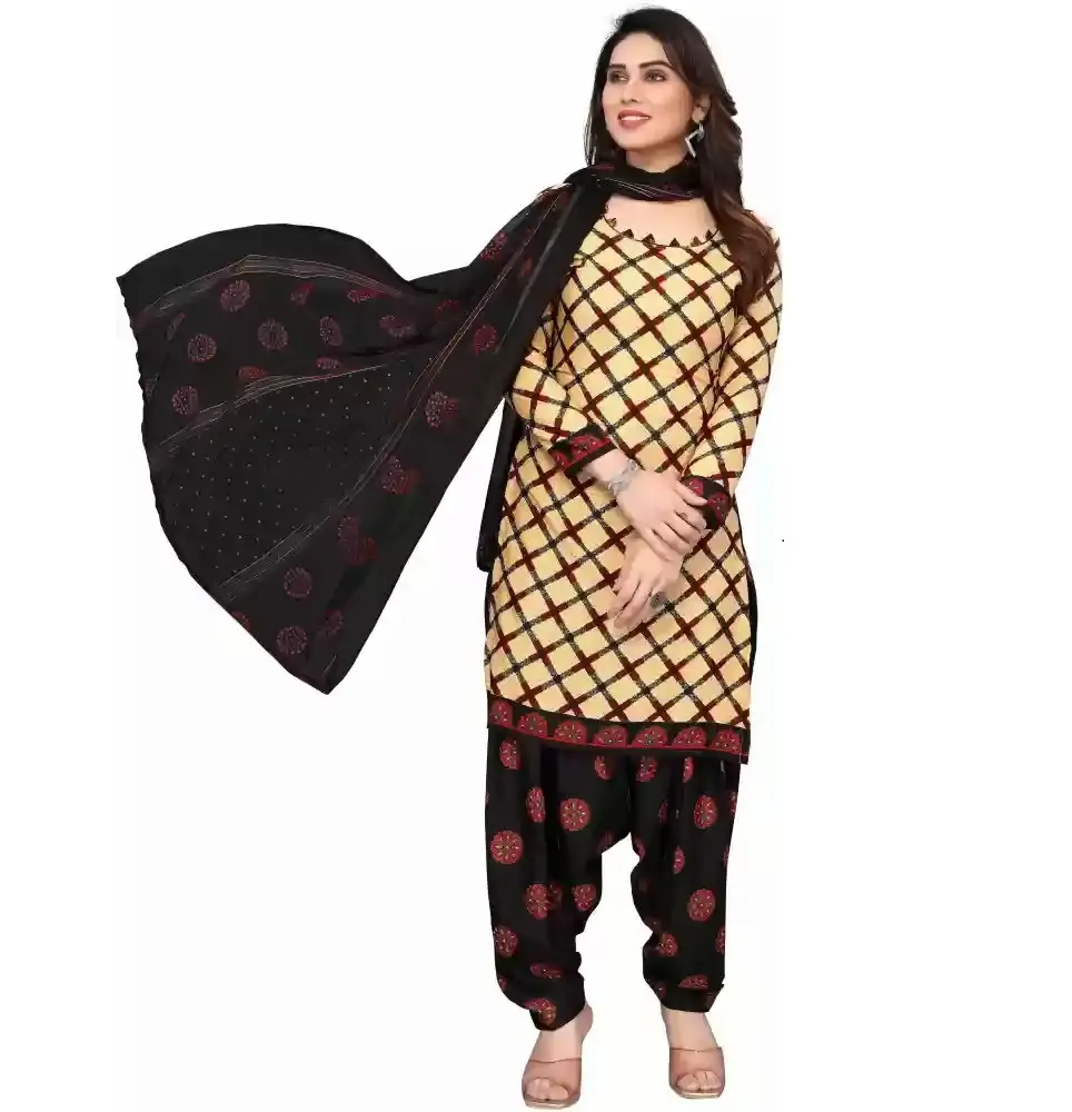Desain cetak kualitas baik gaun rumput wanita polos ringan gaun musim panas wanita mode mewah Shalwar Kameez grosir