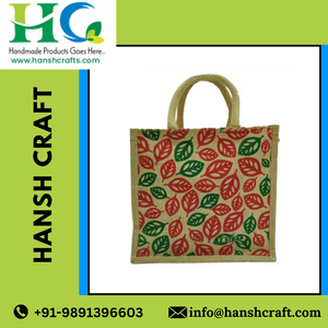 Sac cosmétique en tissu de jute directement exporté avec poignée durable et fermeture à glissière avec cordon de serrage Impression de mode Logo personnalisé - Product Image 2