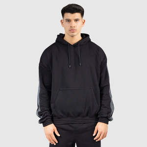 Wholesale Pullover Heavyweight 100% Cotton Hoodie Men Custom Embroidery Logo 500 Gsm <b>Bulk</b> Blank French <b>Terry</b> Oversized Hoodies - Product Image 2