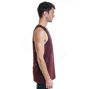 เสื้อกล้ามออกกำลังกายลำลองสำหรับผู้ชายแบบสั่งทำพิเศษสำหรับฤดูร้อน ระบายอากาศได้ดี ดีไซน์ OEM คอกลม มีไซส์พลัส ผลิตจากวัสดุรักษ์โลก - Product Image 4