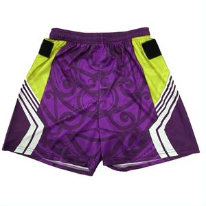 Short de rugby à sublimation pour équipe adulte en polyester Short d'entraînement de rugby ample à séchage rapide avec déchets élastiques prix bon marché - Product Image 2