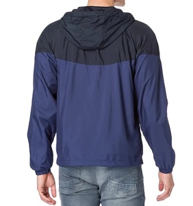 Chaqueta Cortavientos Impermeable para Hombre, Diseño Sólido, Tejido Transpirable, Estilo Casual con Cremallera, Talla Grande - Product Image 3