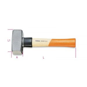 BETA Multi-Pack Club Marteaux avec colliers de sécurité Manche en bois pour une durabilité améliorée - Product Image 1