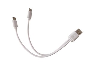 Bán Buôn 2-Trong-1 USB Nam Để Dual Type-C Điện Sạc Cáp Hai Thiết Bị Di Động Đồng thời USB C Splitter Dây <span class=keywords><strong>Ce</strong></span> & <span class=keywords><strong>Rohs</strong></span> - Product Image 2