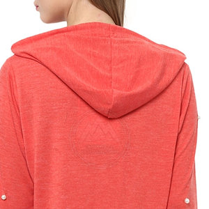 Femmes surdimensionné Harajuku coréen sweat couleur unie à manches longues à capuche avec poche zippée décontracté haut Streetwear automne hiver - Product Image 5