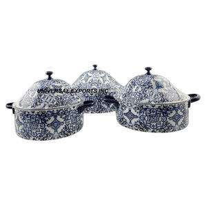 Ensemble en bois de deux réchauds à fondue, design Meena, casserole de luxe, classique, élégant, fantaisie, nouveau réchaud à nourriture en métal - Product Image 5