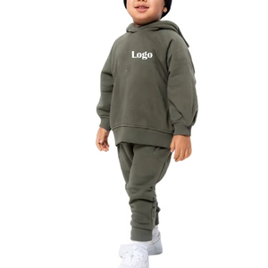 Venta al por mayor al aire libre niños chándales personalizados con capucha Jogger con 100% conjuntos de chándal de algodón para el invierno - Product Image 1