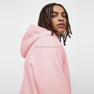 Pull à capuche en polyester/coton lourd de haute qualité, impression numérique de logo brodé, polaire vierge surdimensionnée personnalisée pour l'hiver - Product Image 6