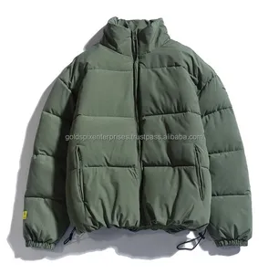 Unique products men winter puffer bubble hooded casual sporting coat large size customized down jacket winter men's coat large