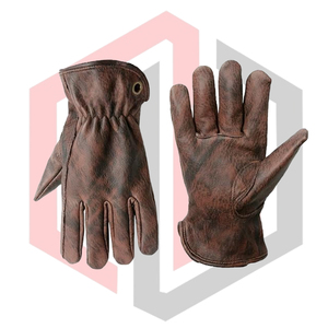 Gants de travail de sauvetage pour pompiers en cuir de vache imperméables anti-vibrations résistants aux déchirures respirants sans silicone - Product Image 4