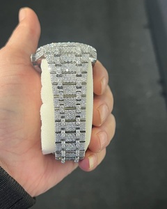 Moissanite นาฬิกาเพชร ciced OUT Watch, หรูหราอัตโนมัติเต็มรูปแบบ Moissanite เพชร CED OUT, Moissanite Watch - Product Image 5