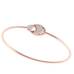 Bracelet Elite en or fin 14KT Bracelets en diamant artisanaux Kada Impeccable Bangles pour les marchés B2B haut de gamme - Product Image 2