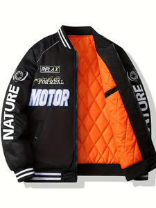 Recién llegado, chaqueta Bomber de invierno de alta calidad para hombre, hecha a medida con cuello levantado, chaqueta bordada para hombre - Product Image 5