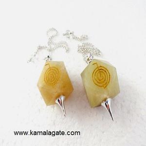 Reiki Logo Grabado Ágata Negra Péndulo Estilo Chakra Piedra Natural Cristal Piedra Preciosa Piedra Semipreciosa Artesanía - Product Image 4