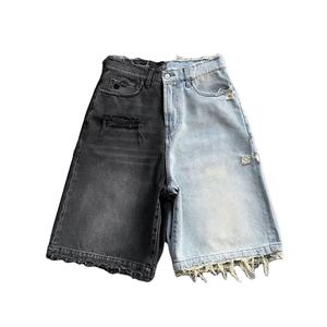 Custom Wholesale Sale New Men Fashion Jeans Shorts <b>Denim</b> <b>Fabric</b> Distressed Jeans Short for Menn Pakistan - Product Image 4