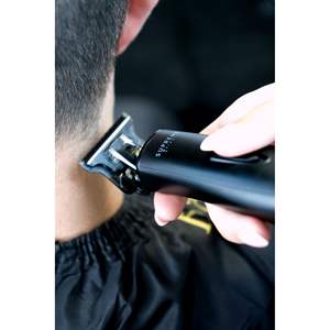 Tondeuse à cheveux sans fil professionnelle pour barbier, tondeuse à barbe noire T-Shaper pour hommes, en acier inoxydable, batterie IPX7 - Product Image 1