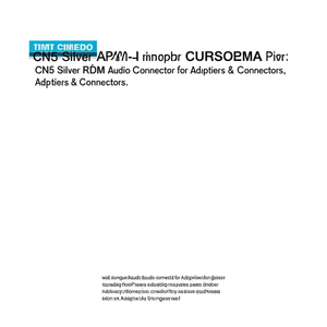 ขั้วต่อเสียงแบบเงิน Rdm Cn5 - Product Image 3