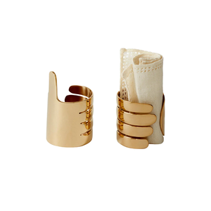 ที่ใส่กระดาษทิชชูทองเหลืองแบบมือถือทรงกลมเป็นที่ต้องการมากที่สุดสำหรับห้องนั่งเล่นโต๊ะรับประทานอาหาร - Product Image 1